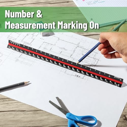 Mr. Pen- Architectural Scale, 12 inch, Black, Scale Ruler Contractor - color: Black, size: 1 Pack