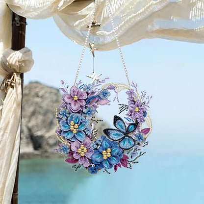 RYMILIE Hanging Diamond Art Kits for Adults Flowers 8x8inch - color: DP03339