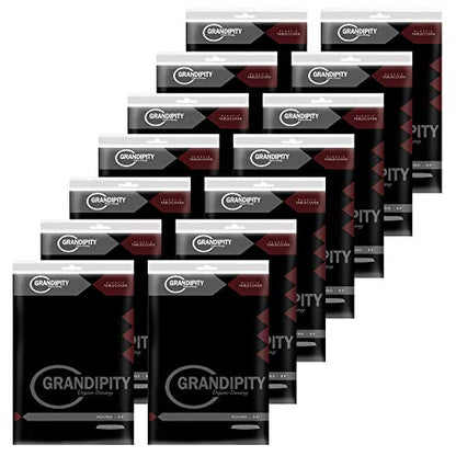 Grandipity Plastic Table Cloth Disposable 12 Pack 84" Round Black | Plastic table covers, durable disposable tablecloths, fade and tear-resistent table cover for party, event - color: Black, size: 84in. Round