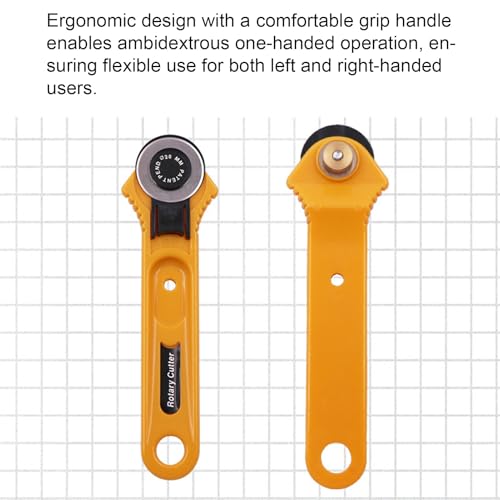 2 PCS Rotary Cutter Set 1.1Inch/28mm and 1.8Inch/45mm Slide Out Safety Blade Guard for Fabric Paper Leather Felt DIY Sewing