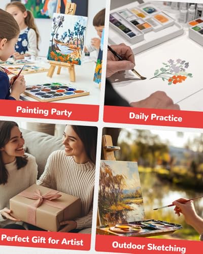60Pcs 8x10 Canvas Boards for Kids PaintingInch Art Canvas Panels - size: 8"x10"- 60pcs