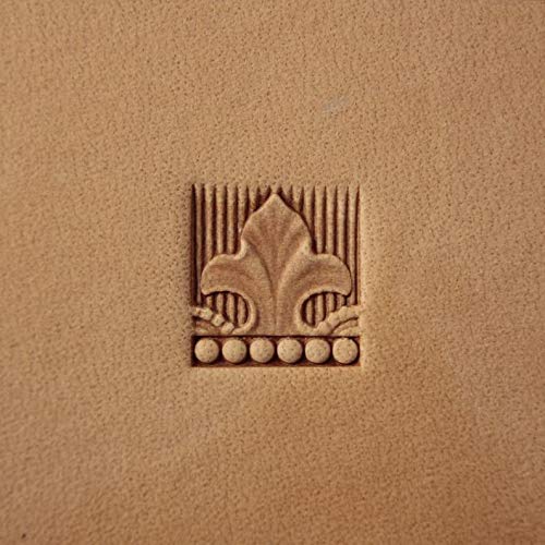 DandS ltd Leather Stamp Tool, Border Pattern, Professional Steel Craft Tool for Leatherworking, Embossing, Carving & Stamping Leather Projects, Belts & DIY Projects Compatible with Mallet #327 - color: Border Pattern 0.39x 0.39"