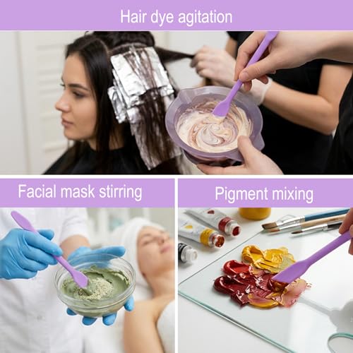 8PCS Silicone Stir Sticks Resin Tools, Reusable Mixing Sticks Silicone Stick for for Liquid, Facial Mask, Glitter Cups, Epoxy, Molds & DIY Crafts