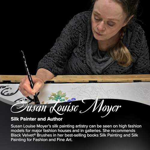 Silver Brush Limited Susan Louise Moyer Specialty Watercolor Set, 3pc | Round, Oval Short Handle, Soft Fine Point Synthetic and Squirrel Mix Bristle, Superb Paint Absorbency, Smooth Strokes - color: Master Specialty Set