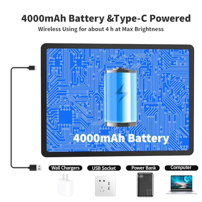 Elice Rechargeable A3 Light Pad with Carry Bag, Magnetic LED Light Board with Physical Button, Super Bright Diamond Art Light Pad, Ultra-Thin Light Box for Tracing, Weeding, Diamond Painting -Black - color: Black, size: A3 with Carry Bag