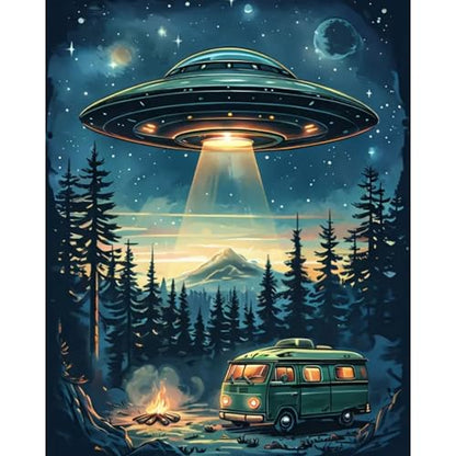 Arttoplus UFO Paint by Numbers Kit for Adults Beginner 16x20 inch - color: MT22589-US