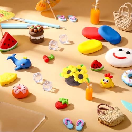VioraWhite 72 Pcs 38oz Air Dry Clay Bulk Modeling Clay,15 Colors - color: 15 Colors
