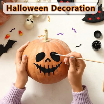 72 PCS 3x3 Inch Halloween Stencils for Painting - Pumpkin, Ghost, Bat, Spider Web Witch Skull Reusable Halloween Painting Templates on Wood, Glass, Fabric, Window Door Decor DIY Decoration - style: 72PCS Halloween