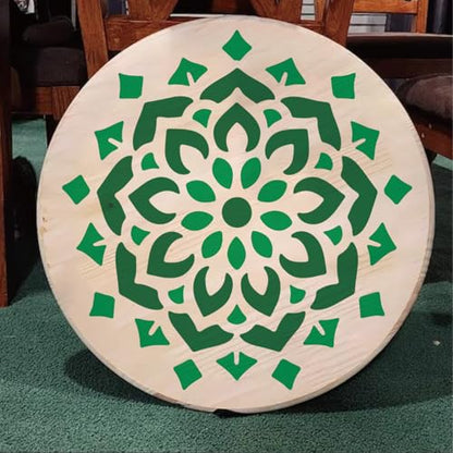 Stencils 4in 50pcs Craft Paint Template Reusable Plastic Templates Mandala Style DIY Crafts Stencil Decoration for Fabrics Window Wall Home Wood(4inch 50 Pack)