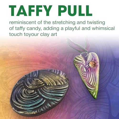AVES Co Rubber Texture Clay Stamps Taffy Pull- Make an Impression with - style: Taffy Pull