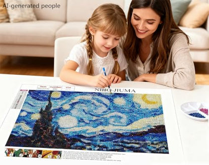 NIHO-JIUMA Diamond Art Kits, 20x30cm/8x12inches | 5D DIY Full Drill, Adults & Teens, Home Wall Decoration - size: 8 x 12 inches