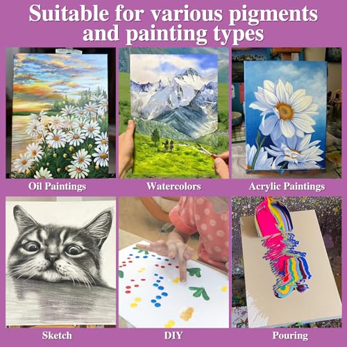 14 Packs Stretched Canvas for Painting, MultiSize 12x16, 10x12, 8x10, 5x7, 8x8, 6x6, 4x4 (2 of Each), Primed Blank Canvas for Oil, Acrylic Paint,for Beginner, Artist. - size: 14Pack-MultiSize Canvas