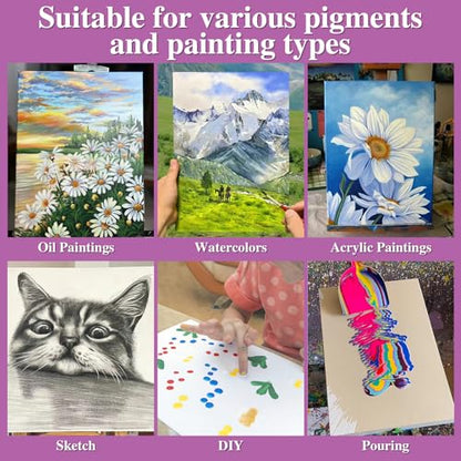 14 Packs Stretched Canvas for Painting, MultiSize 12x16, 10x12, 8x10, 5x7, 8x8, 6x6, 4x4 (2 of Each), Primed Blank Canvas for Oil, Acrylic Paint,for Beginner, Artist. - size: 14Pack-MultiSize Canvas