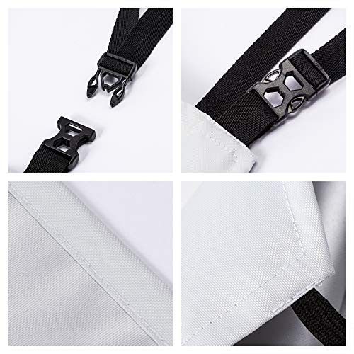 Funny Apron Polyester Grooming Aprons with Pocket for Cooking Kitchen Grilling Adults - color: Smoking Rainbow Cat