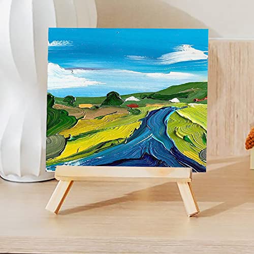 5.9x5.9 Inch Oil and Acrylic Paper Pad,30 Sheets Tearable Bleedproof | Tearable 110LB / 180 GSM Oil Painting Paper,Canvas Like Textured,Art Drawing Papers for Acrylic,Oil Painting,White - color: 1-5.9x5.9 inch-180gsm-oil paper
