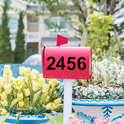 DXCYZ 2 Inch Tall Number Stencils Kit 0-9 Address Number Stencil, 10PCS Reusable Plastic Painting Number Templates for Mailbox Signs, Door, Cars, Trucks, Home, Business, Window - size: 2 Inch