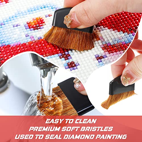 3 Pack 5D Diamond Painting Accessories Tool Kit - Diamond Painting Roller, Rhinestone Fix Scraper, Back to School Full Drill Paint Brush Applicator for Adults Embroidery Art Pressing and Repair