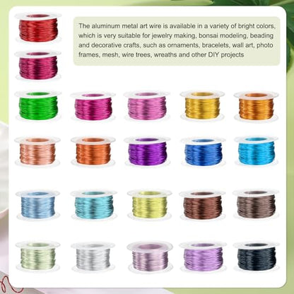 HARFINGTON 18 Gauge Aluminum Craft Wire 1.0mm 98.5ft Flexible Bendable Anodized Metal Jewelry Sculpting Wire for Jewelry Making Modelling Craft DIY, Dark Pink - color: Dark Pink, size: 30M x 1.0mm