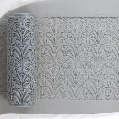Foliage Fans Clay Texture Roller 4" for Polymer Clay - color: Foliage Fans Roller, size: 4 inch