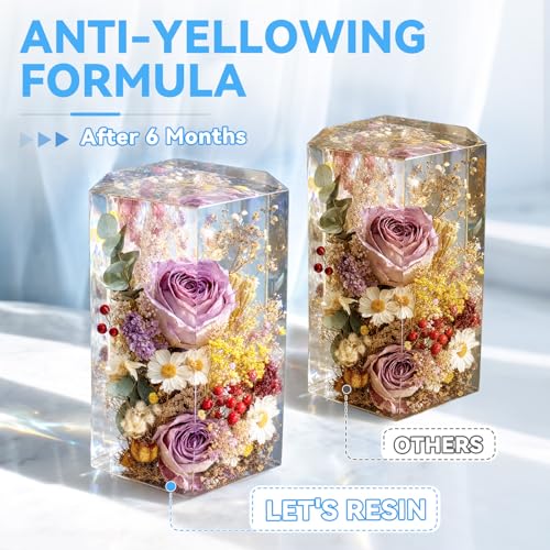 LET'S RESIN Epoxy Resin Kit,1 Gallon Bubble Free & Crystal Clear Resin - size: Large