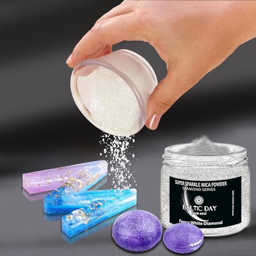 Sparkle Mica Powder [ Diamond Ruby Red ] - Red Glitter Mica Powder - Red Resin Glitter for Epoxy Resin - Shimmer Pigment - Diamond Dust for Candles - color: Diamond Ruby Red