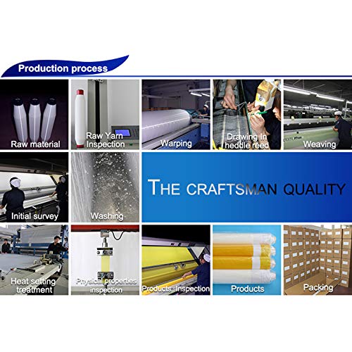 110 Mesh 3 Yards 50Inches(1.27m) Width Silk Screen Printing Fabric Mesh,High Tension,Making Ink Supplies