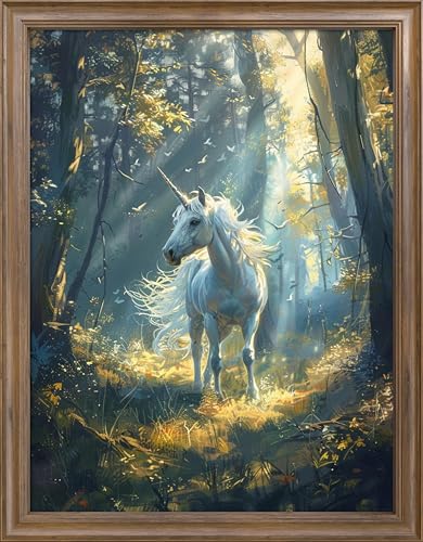 Leczany Cross Stitch Stamped 11CT 3 Strands Kits for Adults Beginners Patterns Craft Kit Needlepoint Full Range of Embroidery Kits DIY Starter | Forest Trojan Horse 15.8×20.9 inches - color: 11CT Stamped kits, Forest Trojan Horse 15.8×20.9 inches