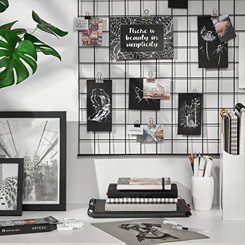 ARTEZA White Gel Pens, Set of 12 Rollerball Pens for Drawing, Highlights & Writing, Opaque Ink for Black Paper and Dark Surfaces - style: Set of 12