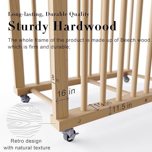Art Storage Rack, Art Canvas Storage, Canvas Boards Rack Art Storage with Handle & Caster Wheels for Drawing Board, Panel, Paper Pad for Art Studios, Artworks, Gallery - size: 16"D x 29.5"W x 30"H