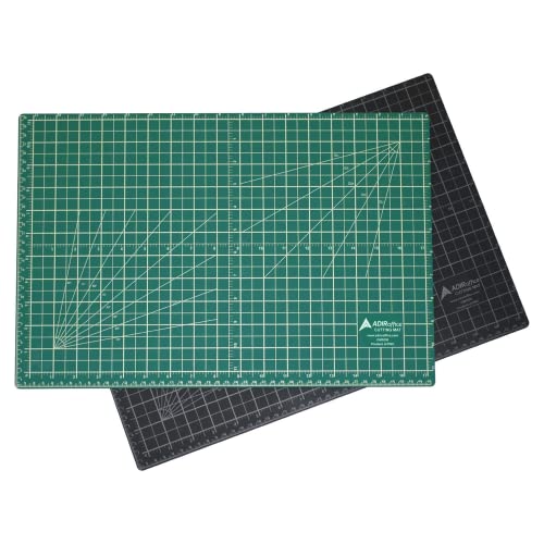 Adir Professional Self Reversible Healing Cutting Mat, 18 by 36-Inch, Green/Black - size: 36"L x 18"W