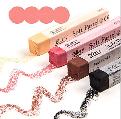 6 Pcs Soft Pastel Drawing Chalk Set Square Sketch Pastel Chalk Painting Sticks Drawing Sketching Pen Art Supplies Artists Beginners Non-Toxic Soft Pastel Stick Crayons for Teachers Professionals - color: black