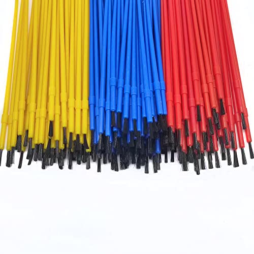 150pcs Plastic Paint Brushes Set Acrylic Paint Brushes Watercolor Brushes Colorful Detail Painting Kit Art Supplies for Educational & Learning Activity, 170mm - color: 150pcs Brushes