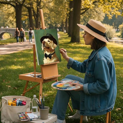 Cholemy 36 Pcs Paint and Sip Kit Gift for Adults 8''x10'',Animal | Pre Drawn Canvas, Painting DIY Afro Acrylic Painting Kit, Wood Easel Brushes, Date Night Bulk, Summer Halloween Party - style: Animals