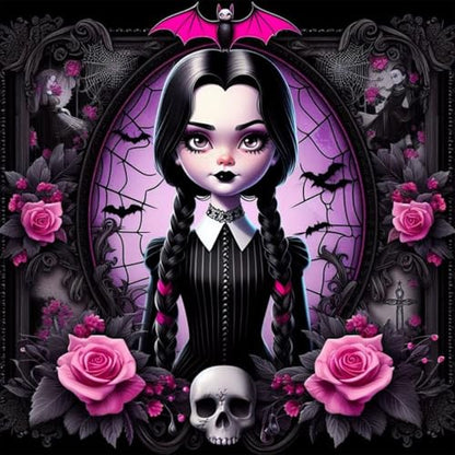 Halloween Diamond Art Kits for Adults, Round Diamond Painting 14x14 Inch - color: DD029