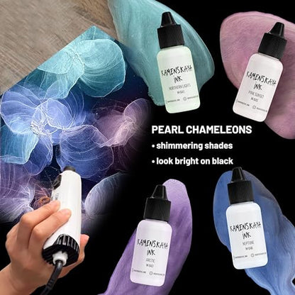 Pearl Alcohol Ink Set - 6 Alcohol Inks, 0.51 fl oz (15 ml) Each