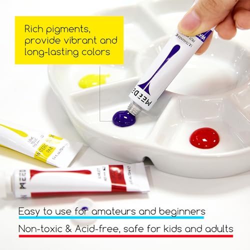MEEDEN Watercolor Paint Tubes Set: 48 x 12ml (0.4 oz) Colors Painting Set - color: 48 Colors
