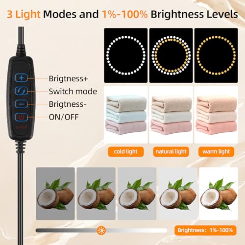 Light Box with Tripod, 12/16/20/24/32 Inch Lightbox with CRI>95 120 White Warm LED Light Beads. Portable Photo Light Box with 6 Colors PVC Backdrops. Dimmable Shooting Tent Kit for Studio Photography - size: 16*16*16 Inch