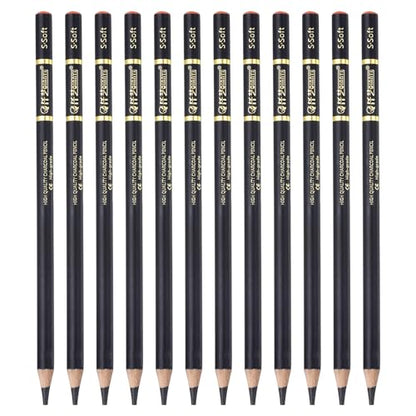 PATIKIL 12Pcs Drawing Pencils for Sketching, Extra Soft Refill Sketch Pencils for Drawing, Graphite Art Pencil Set Professional Resistant Lead for Painting Shading Artist Office Supplies - size: Extra Soft