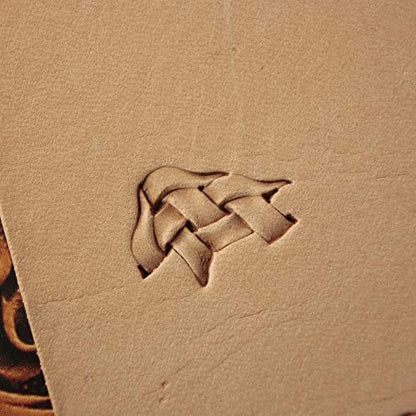 DandS ltd Leather Stamp Tool, Basket Weave, Professional Steel Craft Tool for Leatherworking, Embossing, Carving & Stamping Leather Projects, Belts Wallets & DIY Projects Compatible with Mallet #317Y - color: Basket Weave 0.31" X 0.31"