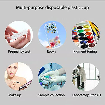 Mixing Cup 100PCS,40ml Disposable Plastic Resin Mixing Cups