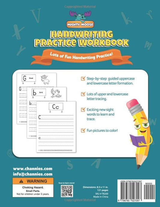 Handwriting Practice Workbook: Practice Alphabet & Learn Sight Words