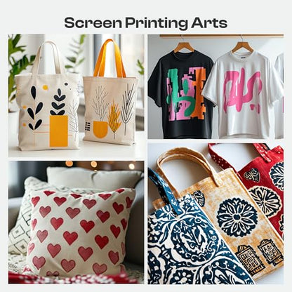 Caydo 2 Pieces Aluminum Screen Printing Frames, 10 x 14 Inch Pre-Stretched Screen Printing Screens with 230 Yellow Mesh for Handcraft Lovers - style: 230 Mesh