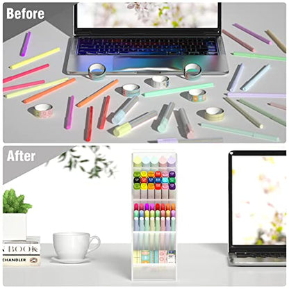 Asten Pen Holder, Pencil Holder for Desk, Pen Organizer (Clear, 1 Pack) - color: Clear-1 Pack