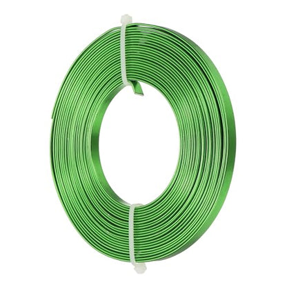 uxcell 18 Gauge Flat Aluminum Wire, 16.40 ft 5mm Wide Aluminum Crafts Wire for Flower Bonsai Crafts Carving DIY Bezel Sculpting Gem Metal Wrap, Dark Green - color: Dark Green, size: 5mm