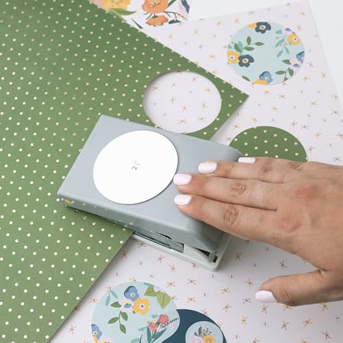 EK Tools Circle Paper Punch, 2.5-Inch, New Package , White - size: 2.5 Inch