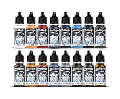 Vallejo - American Civil War Acrylic Paint Set | Model Color | Figure Color Series Historical Miniature Kit to Achieve Historical Accuracy with Artist-Grade Pigments | 16 Bottles x 18 ml (0.6 fl.oz.) - style: American Civil War