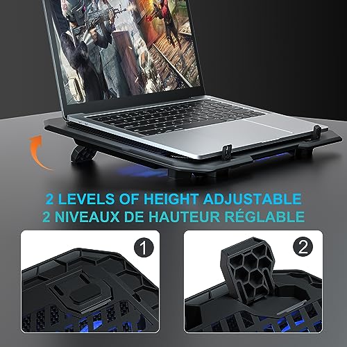 TopMate C302 Laptop Cooling Pad Ultra Slim Notebook Cooler, Laptop Fan