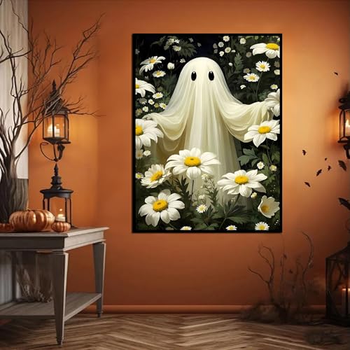 HHMATITS Halloween Ghosts Diamond Art Kits for Adults - color: Halloween-3