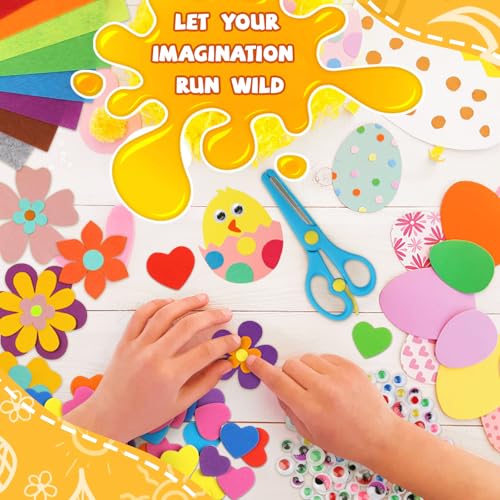DOITEM Pipe Cleaners Craft Supplies, Arts and Crafts Supplies Including Pipe Cleaner Wiggle Googly Eyes Pom Poms Feathers Sticks Sequins for Kids Over 8 Years Old - color: 1800+