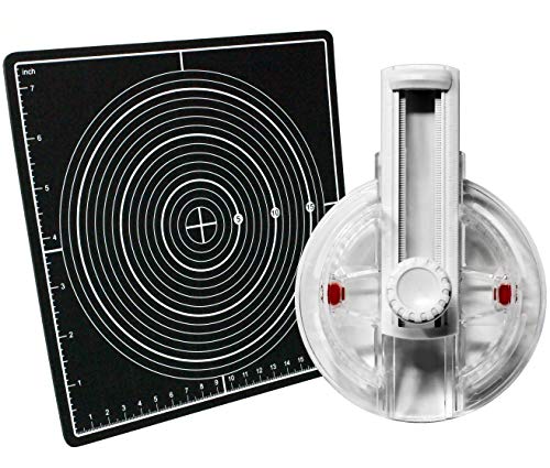 VViViD Circut Clear Lightweight Plastic Rotary Paper Cutter W/Gridded and Self-Healing Cutting Board